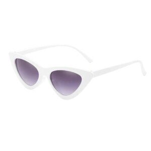 Cat Eye Vintage Retro Style Sunglasses – White/Purple – UV Protection